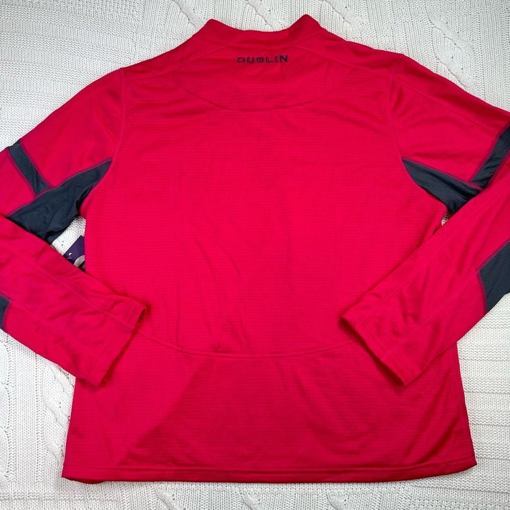 Dublin Clothing Performance Equestrian Quarter Zip Pullover Pink